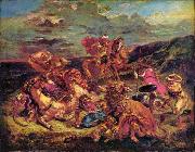 Eugene Delacroix Lion Hunt Spain oil painting artist